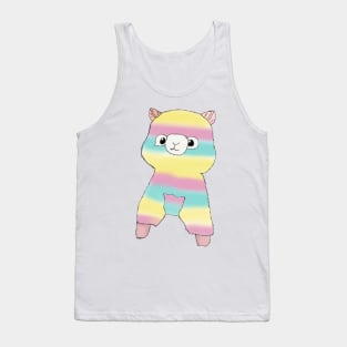 Rainbow Alpaca - Blue Tank Top